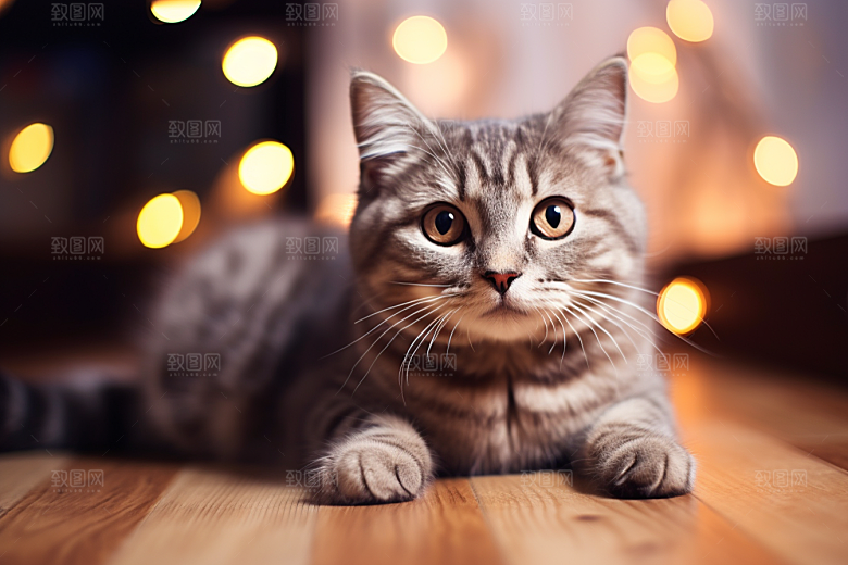 可爱猫咪伴侣高清摄影图
