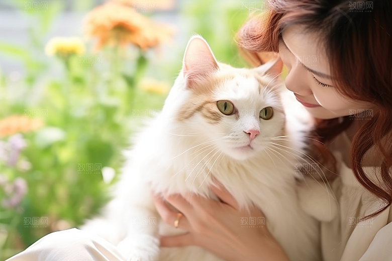 可爱猫咪生活伴侣摄影图