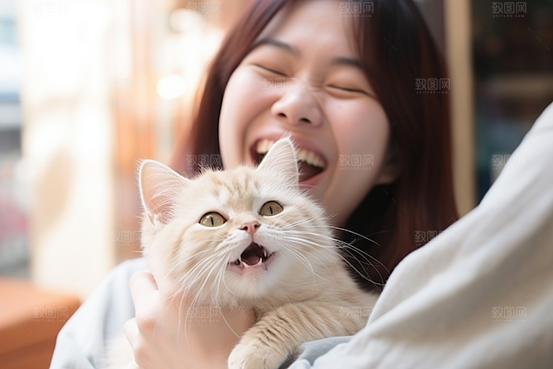 可爱猫咪宠物动物摄影图