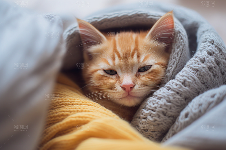 可爱猫咪生活宠物摄影图