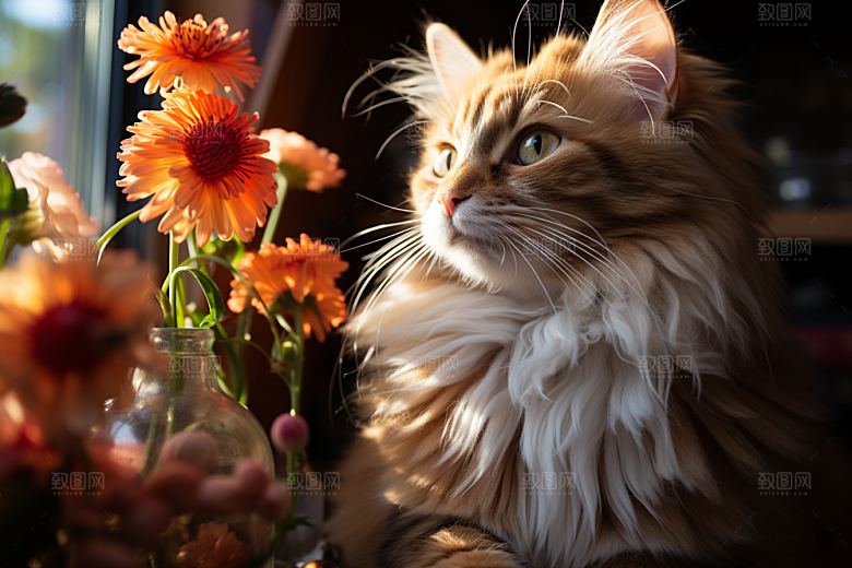 可爱猫咪生活伴侣摄影图