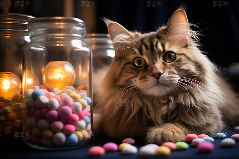 可爱猫咪高清动物摄影图