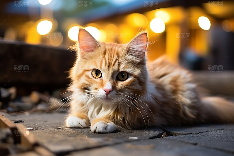 可爱猫咪伴侣宠物摄影图