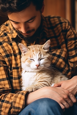 可爱猫咪猫科动物宠物摄影图