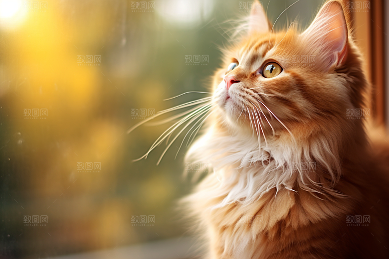 可爱猫咪猫科动物动物摄影图
