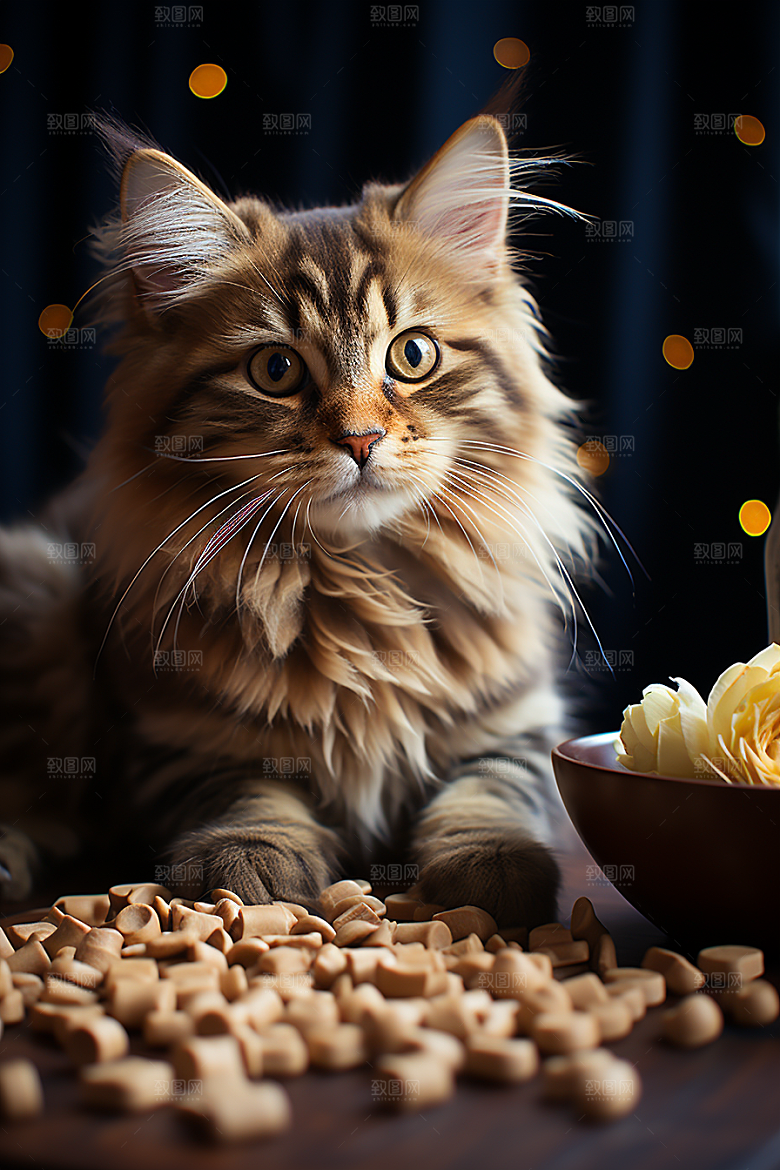 可爱猫咪宠物生活摄影图