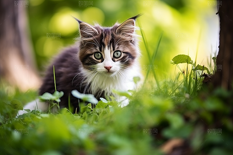可爱猫咪哈基米动物摄影图