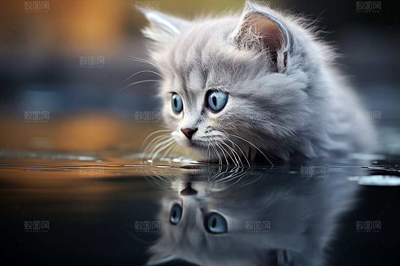 猫咪动物小动物摄影图