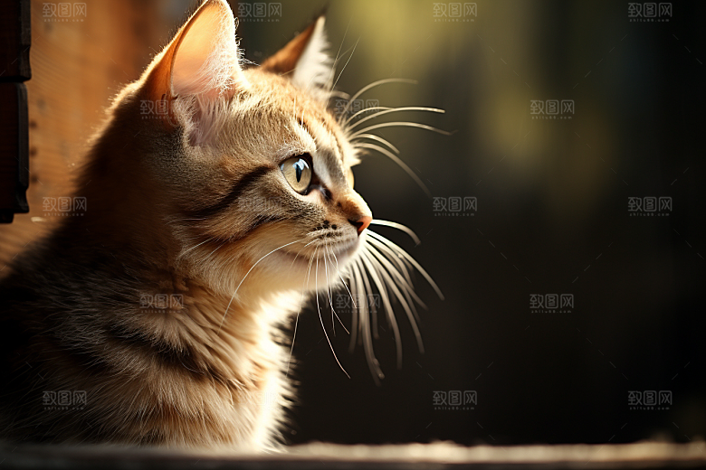 猫咪毛茸茸动物摄影图