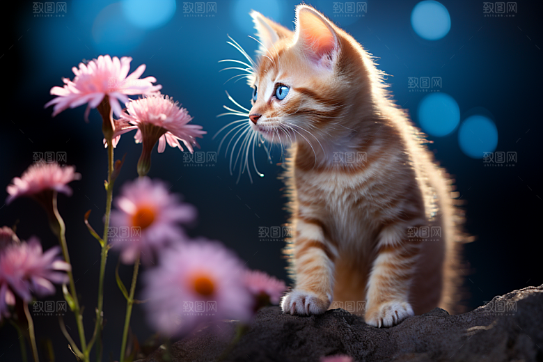 猫咪动物养宠摄影图