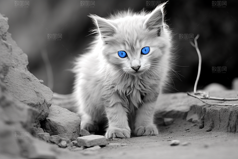 猫咪自然可爱摄影图