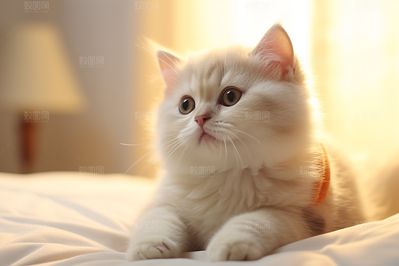 猫咪宠物猫毛茸茸摄影图