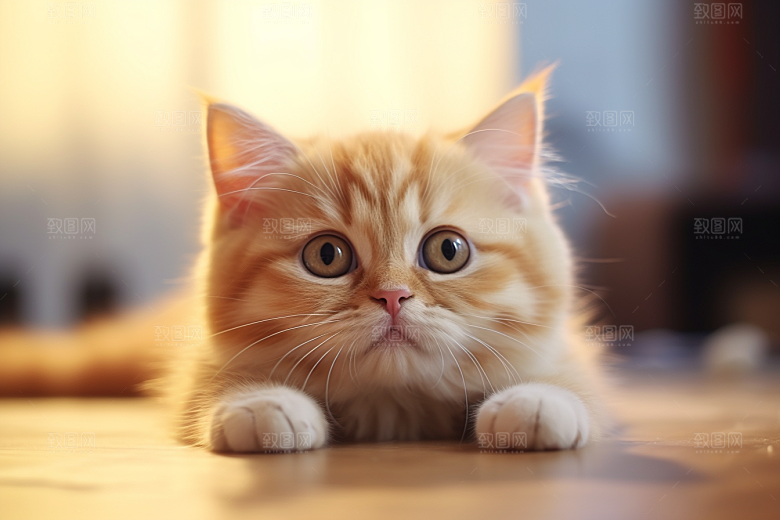 猫咪自然清新摄影图