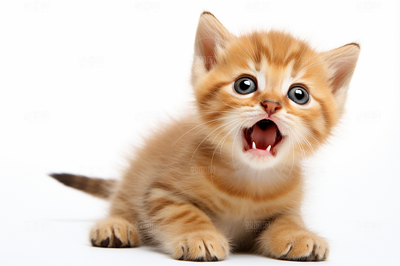 猫咪清新自然摄影图