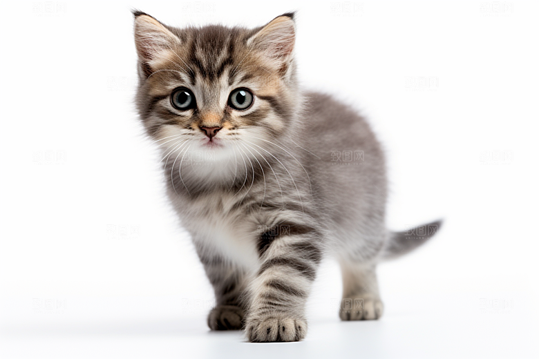 猫咪毛茸茸可爱摄影图