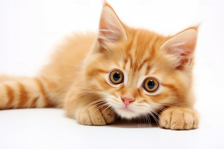 猫咪毛茸茸高清摄影图