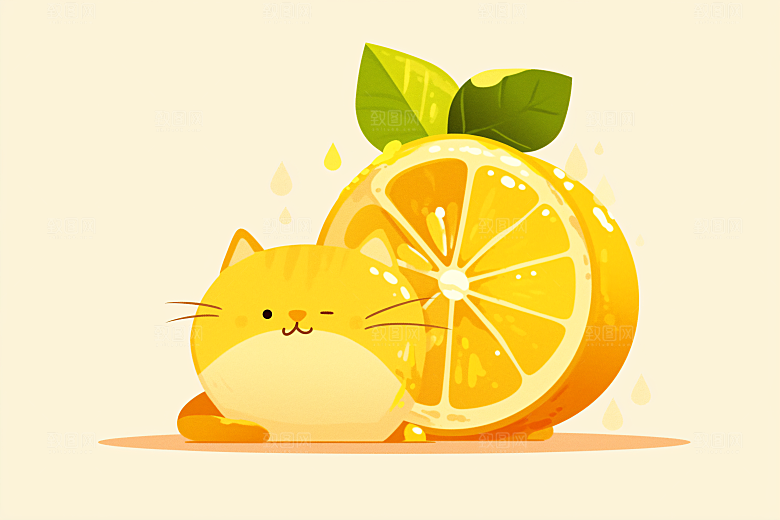 简约宠物高清清新插画