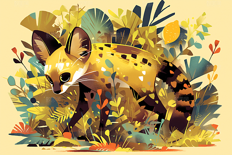 简约宠物萌宠猫咪狗狗插画