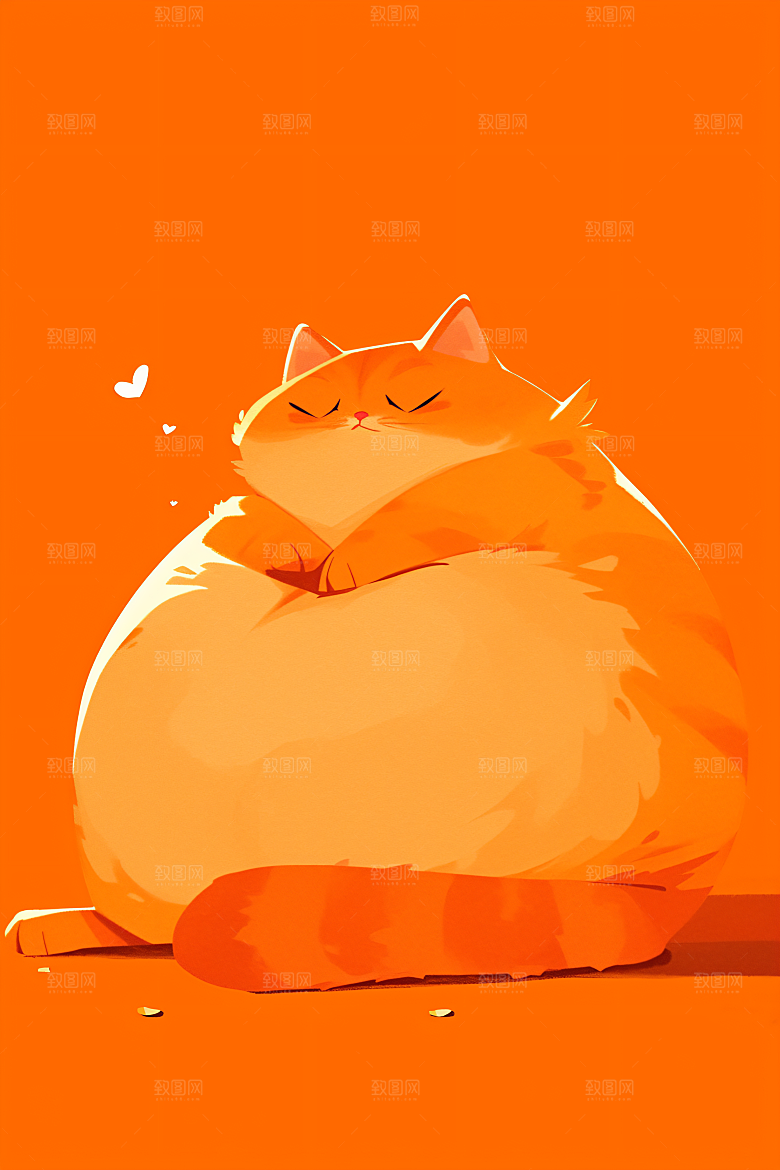简约宠物自然清新插画