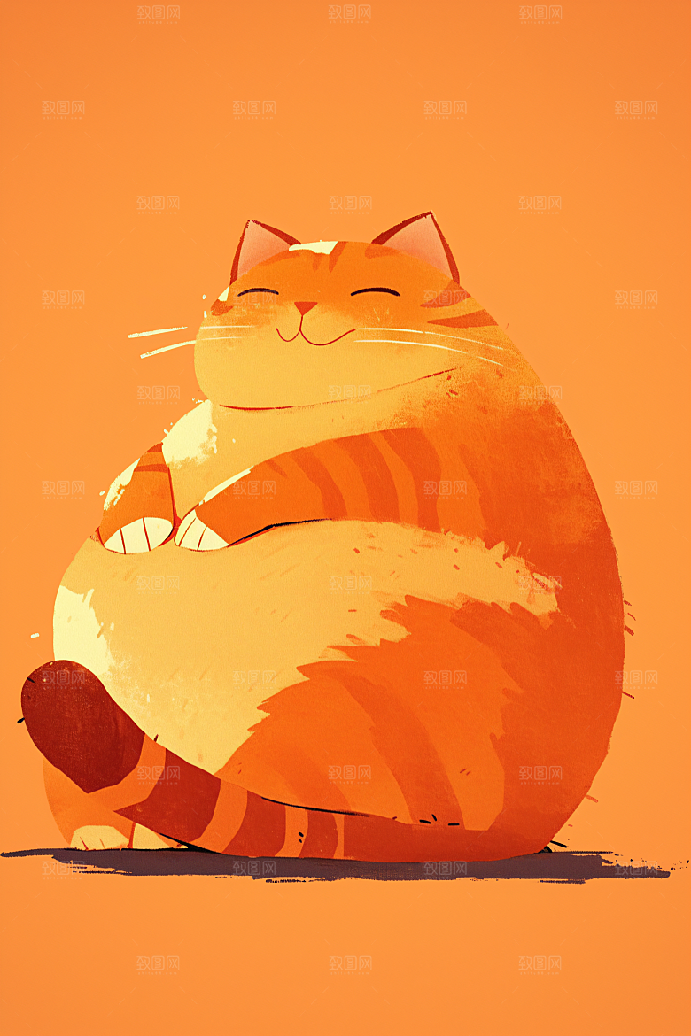 简约宠物猫咪狗狗高清插画