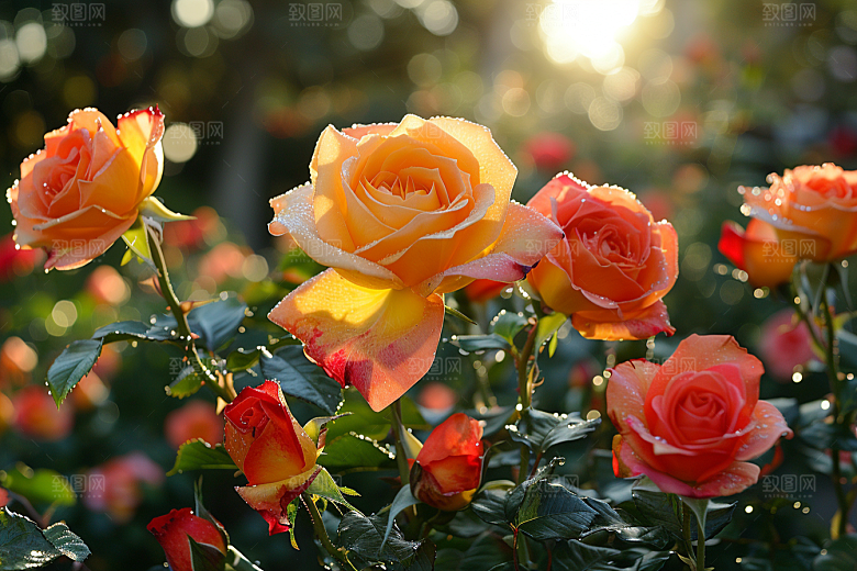 玫瑰花五月优雅素材