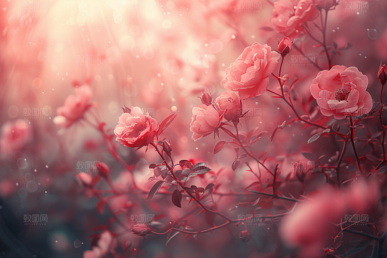 玫瑰花月季花花卉素材