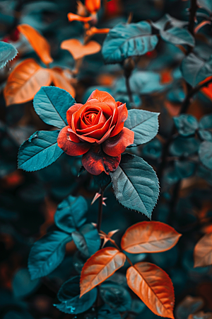 玫瑰花优雅复古素材
