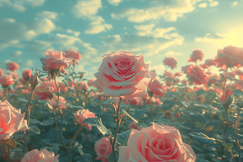 玫瑰花月季花高清素材