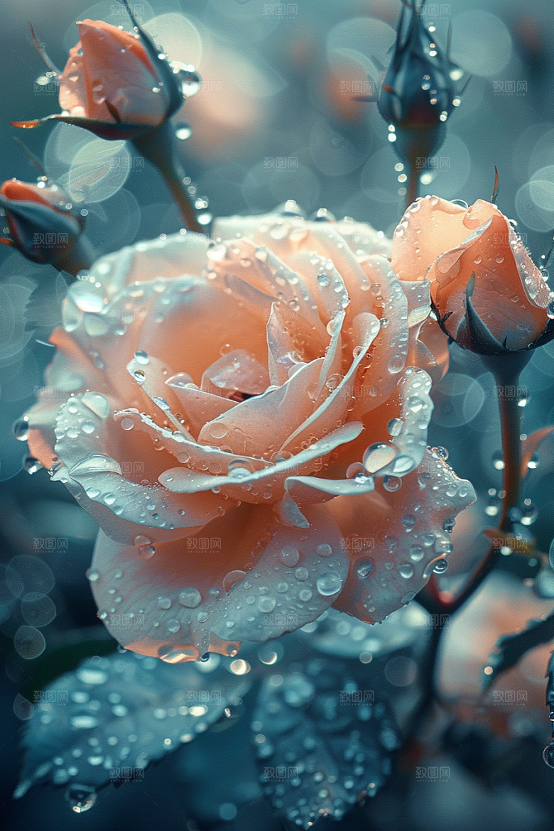 玫瑰花唯美浪漫素材