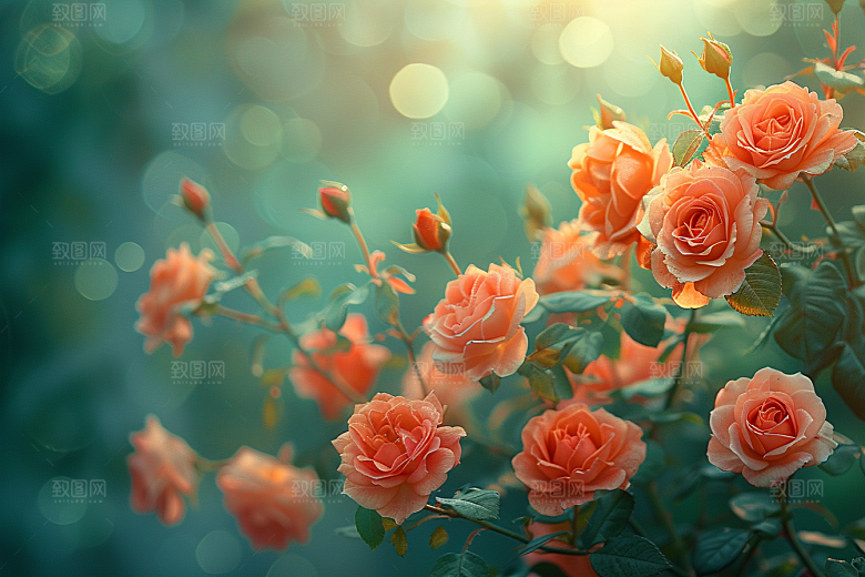玫瑰花月季花植物素材