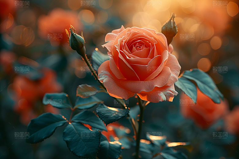 玫瑰花高清复古素材