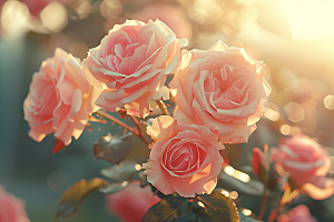 玫瑰花蔷薇优雅素材