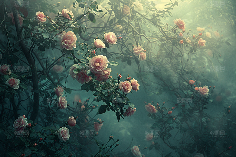玫瑰花花朵繁花素材
