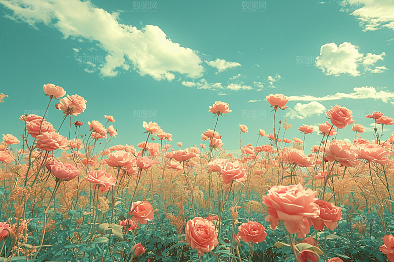 玫瑰花花朵五月素材