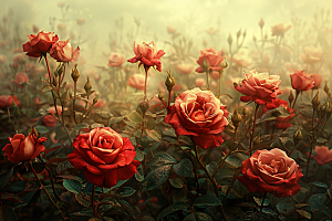 玫瑰花月季花植物素材