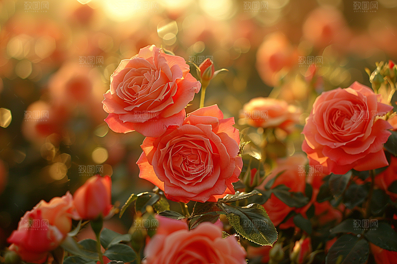 玫瑰花浪漫花朵素材