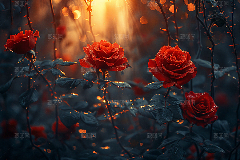 玫瑰花花卉花朵素材