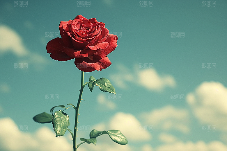 玫瑰花唯美初夏素材