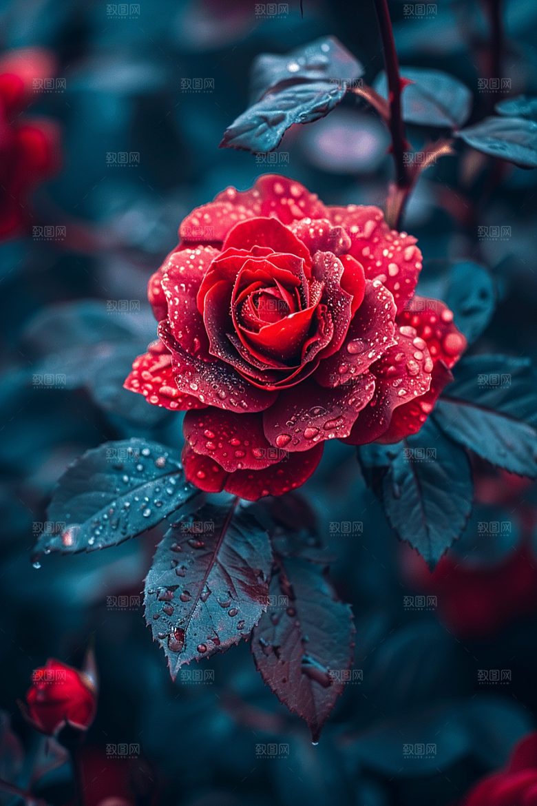 玫瑰花复古蔷薇素材