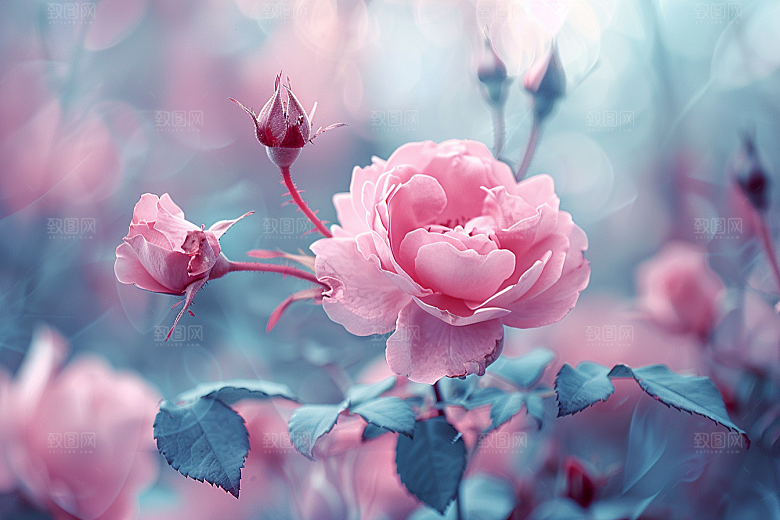 玫瑰花优雅花卉素材