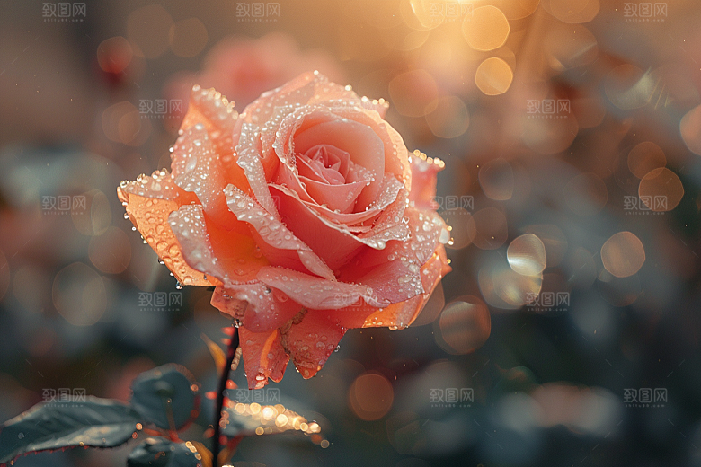 玫瑰花花朵浪漫素材