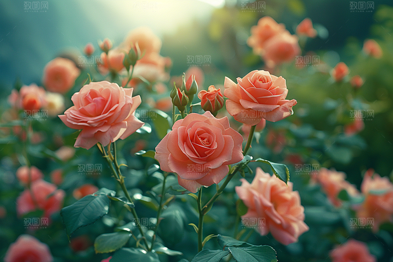 玫瑰花唯美优雅素材
