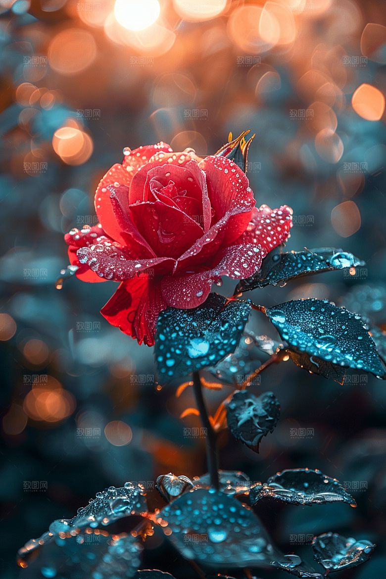 玫瑰花花卉高清素材