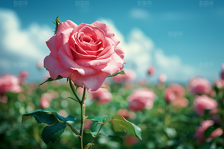 玫瑰花繁花浪漫素材