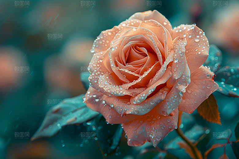 玫瑰花复古花卉素材