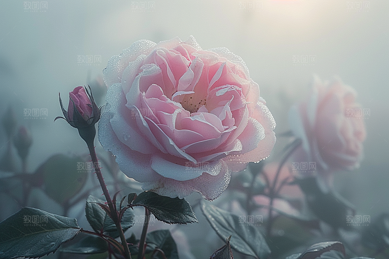 玫瑰花优雅复古素材