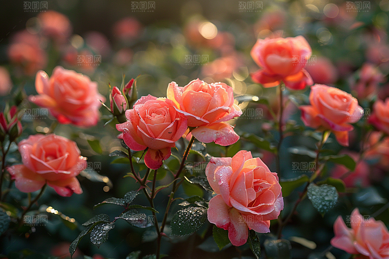 玫瑰花唯美复古素材