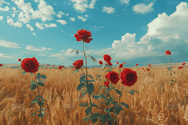 玫瑰花花朵月季花素材