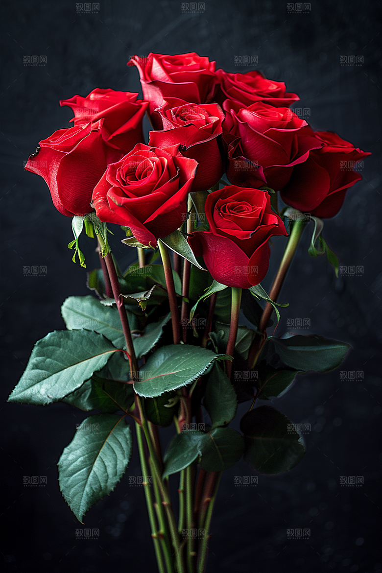 玫瑰花月季花唯美素材