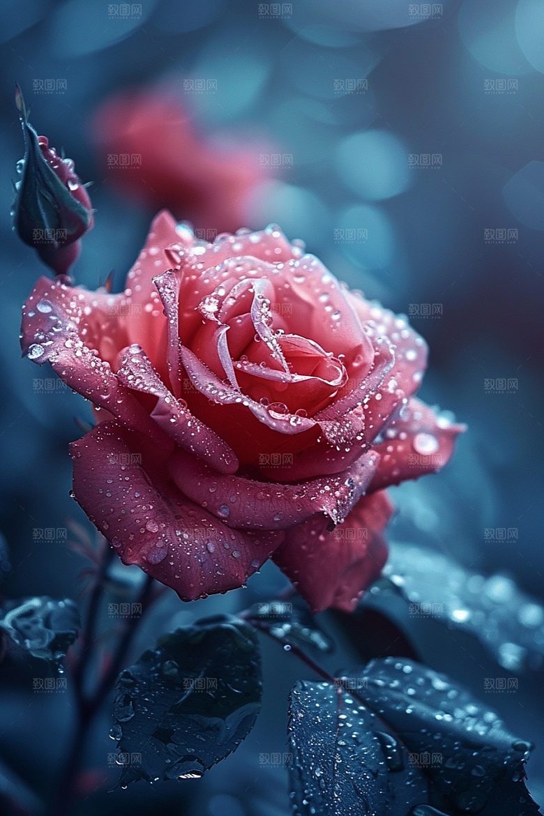 玫瑰花唯美繁花素材